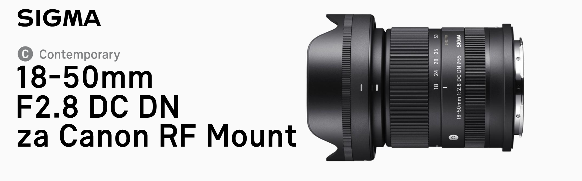 Sigma objektiv 18-50mm Canon RF mount